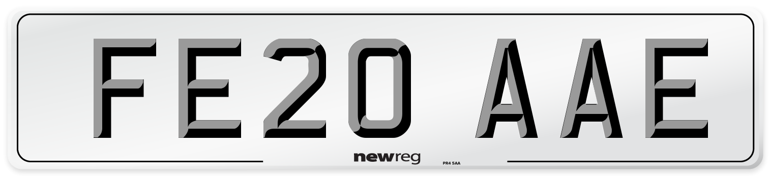 FE20 AAE Number Plate from New Reg